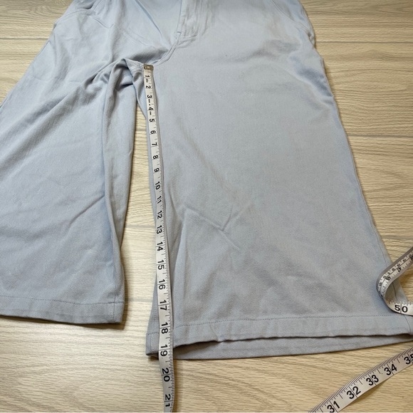 Dg2 Diane Gilman Light Blue Wide Leg High Rise Soft Crop Pants Womens Size 14P - Picture 10 of 11
